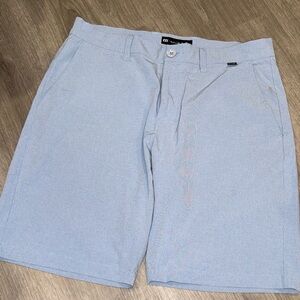 Travis Mathew Sky Blue Flat Front Shorts